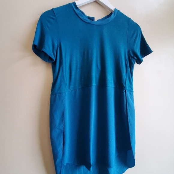 Wilfred Capucine Silk T-shirt Two Tone Tee shirt, Blue, XS - Picture 5 of 9